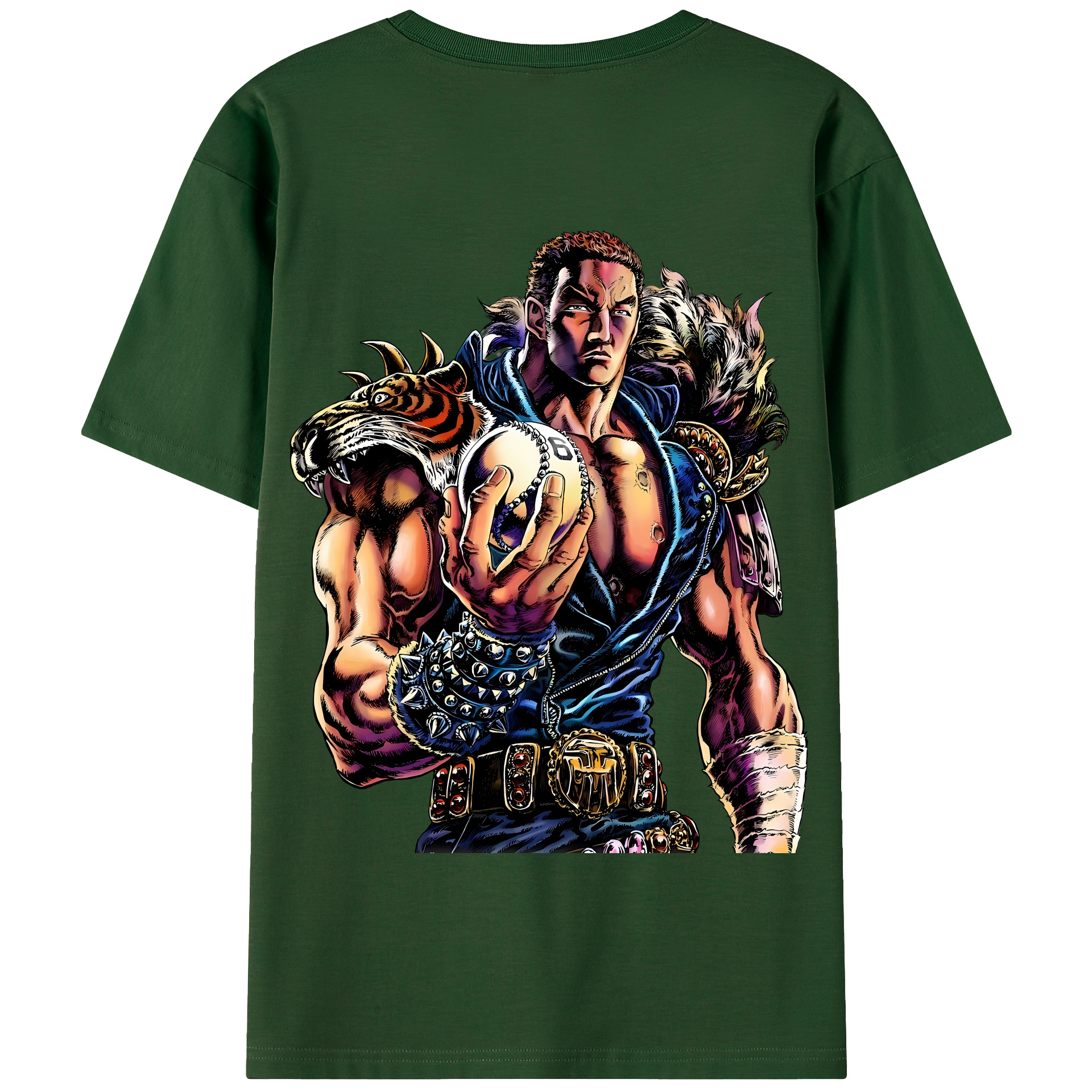 （画像用） 北斗の拳 Fist of the North Star 綿100％半袖Tシャツ（背面プリント）